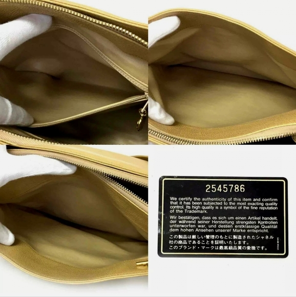 CHANEL Beige CC Caviar Tote - Picture 9 of 10